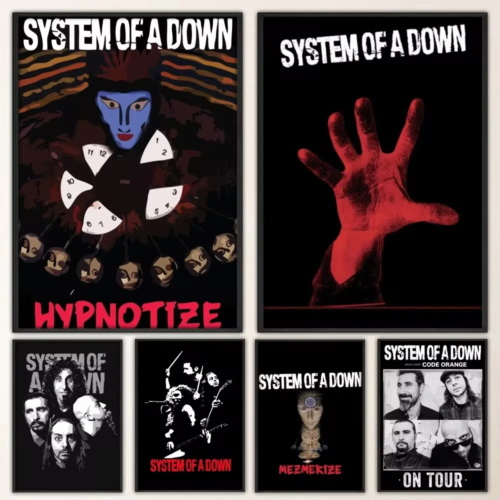 Abstract Oil Painting - System of a Down Band Poster