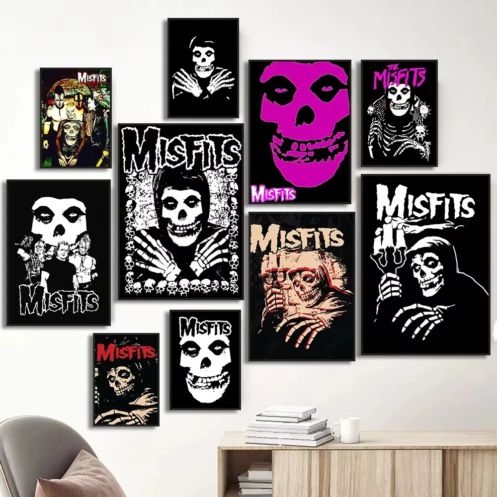 Geometric Wall Art - Misfits Hot Poster Horror Punk Rock