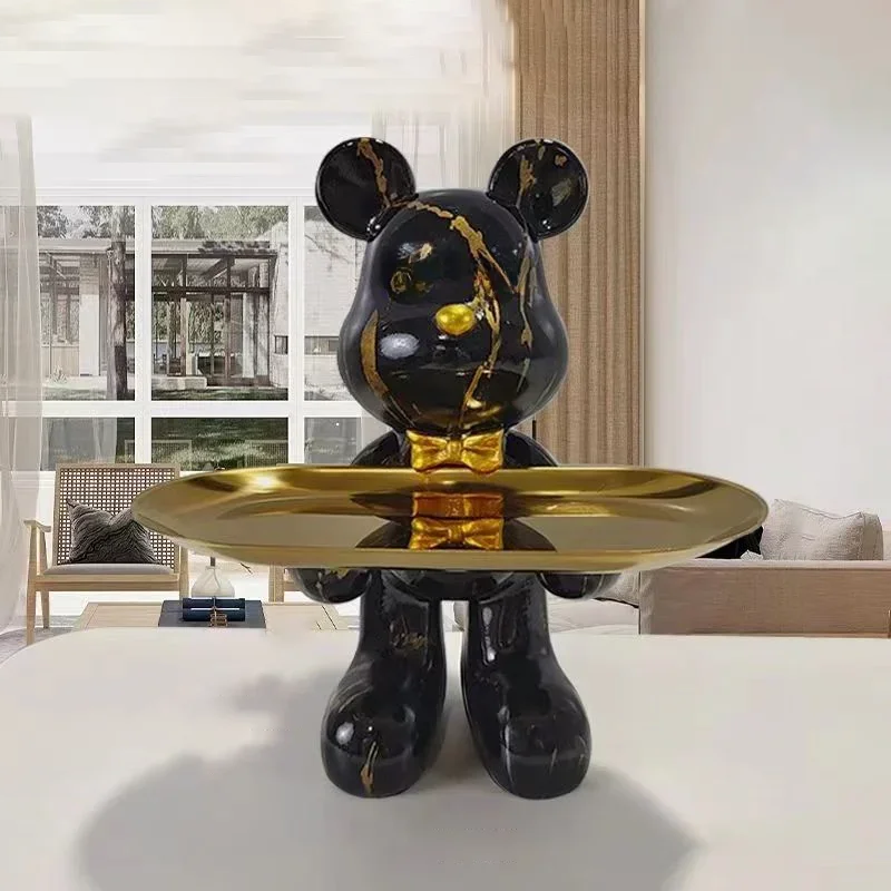Sand Art Picture - 21cm Graffiti Bear Ornament Figurine Home
