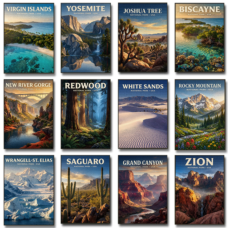 Sand Art Picture - National Park Ecosystem Posters White Sands