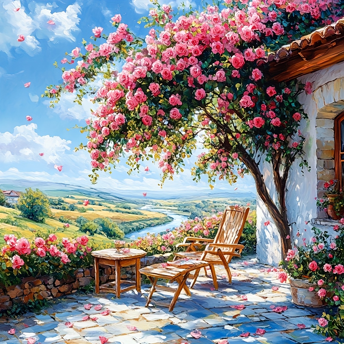 Home Decor Under 500 - Leisure Time Under The Flower Tree