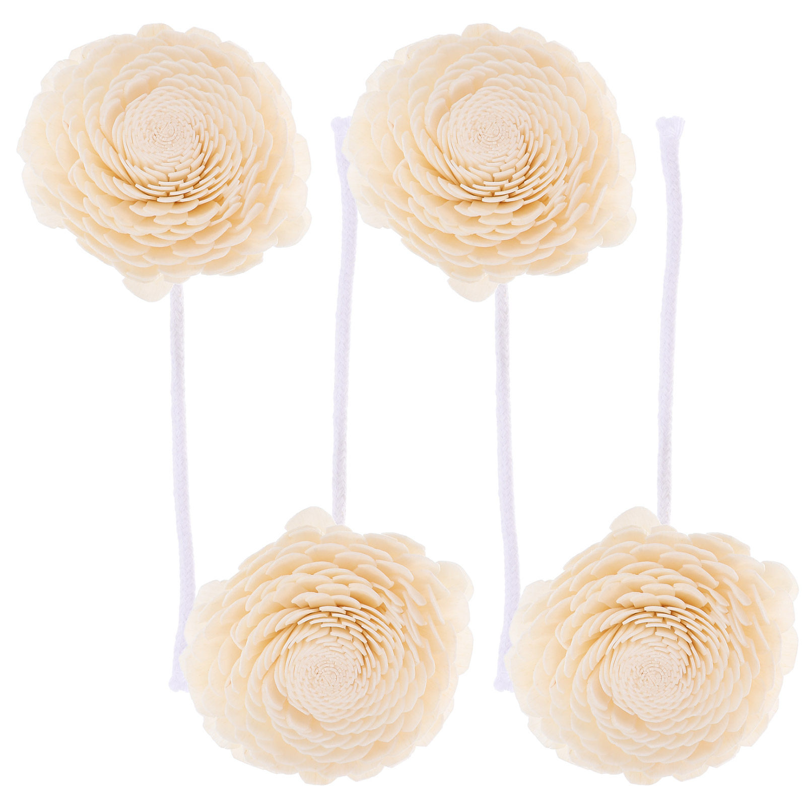 Home Decor Yoga - 4Pcs Elegant Flower Oil Diffuser for