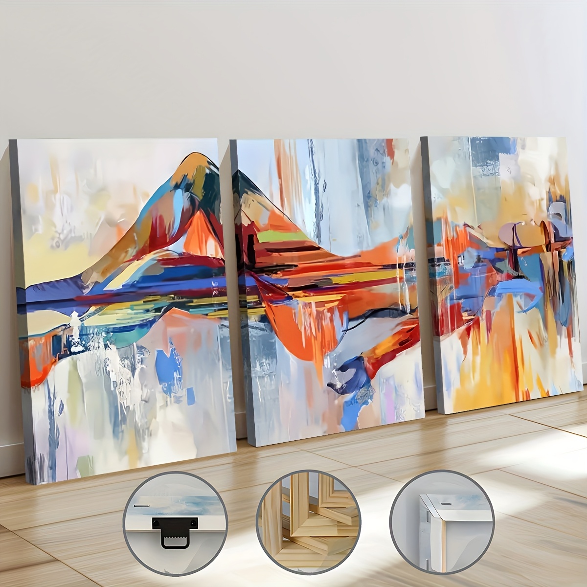 Abstract Oil Painting - 3PCS Modern Style Abstract Fashion Figure