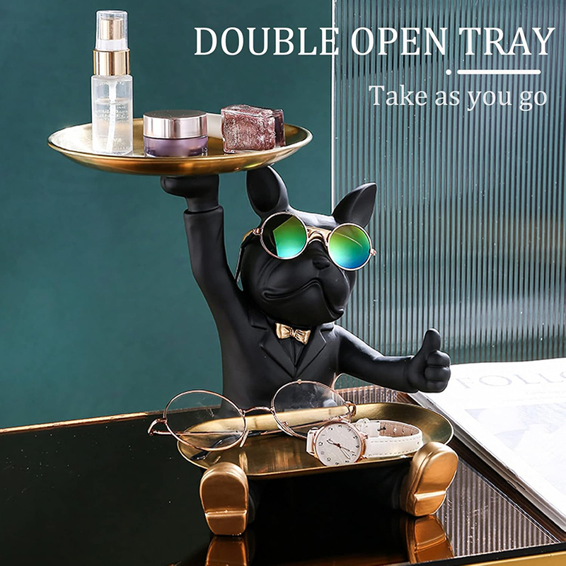 Sand Art Picture - Resin French Bulldog Tray Statue Cool