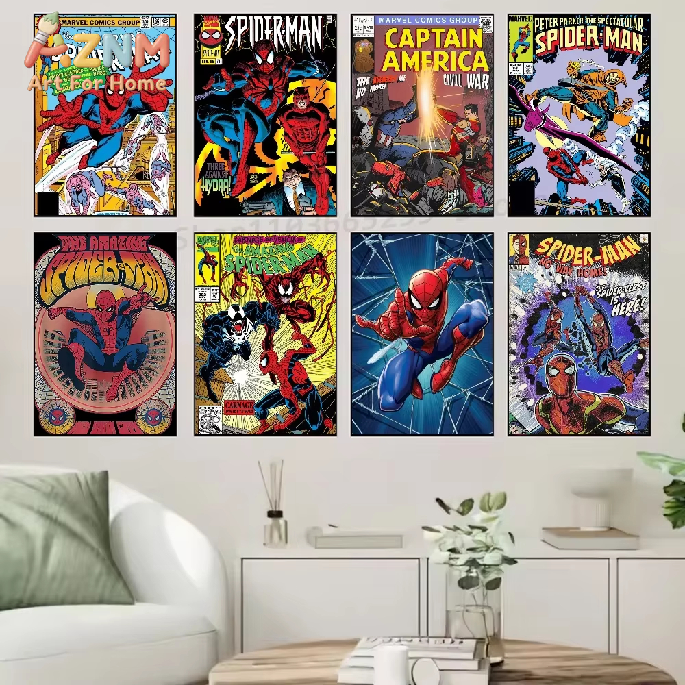 Geometric Wall Art - Marvel Movie SpiderMan Wall Art Poster
