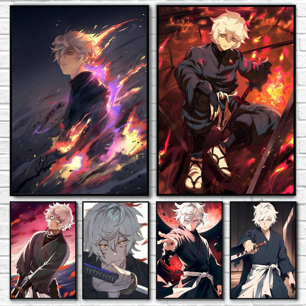 Geometric Wall Art - Anime Characters Gabimaru Posters HD Print