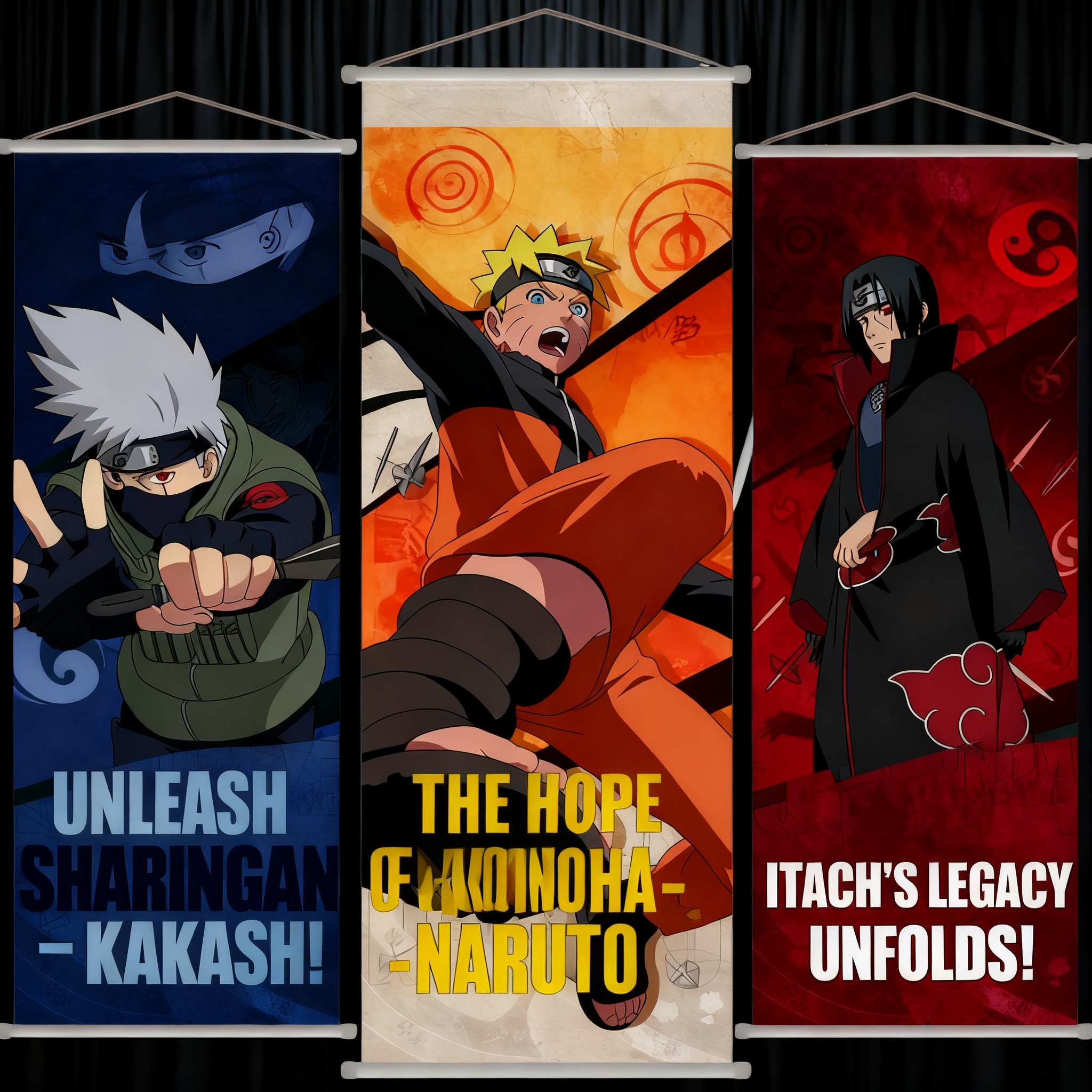 Home Decor Aesthetic - Naruto Anime Uzumaki Long Scroll Wall