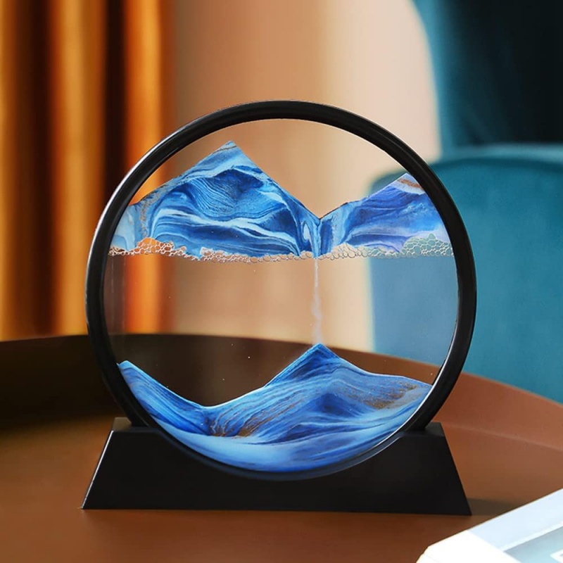 3D Hourglass Quicksand Moving  - Sand Art Picture avaliação e preço
