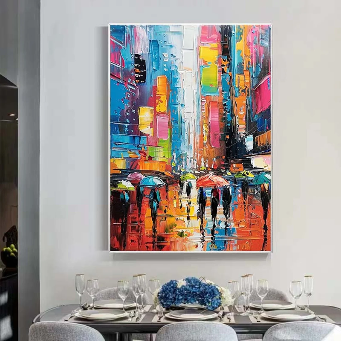 Original Custom Urban Painting - Abstract Oil Painting avaliação e preço