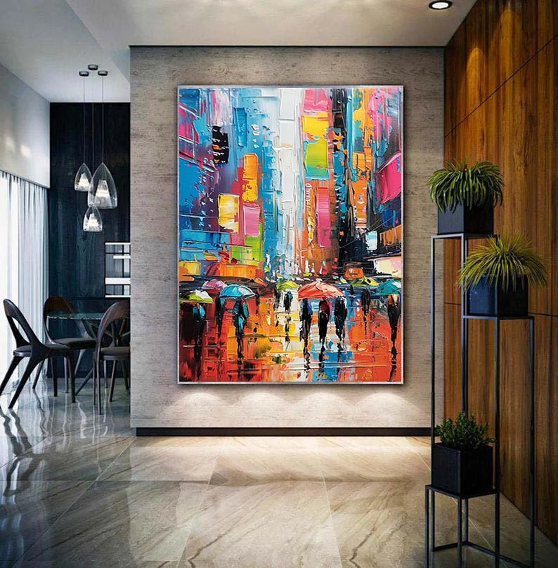 Original Custom Urban Painting - Abstract Oil Painting avaliação e preço