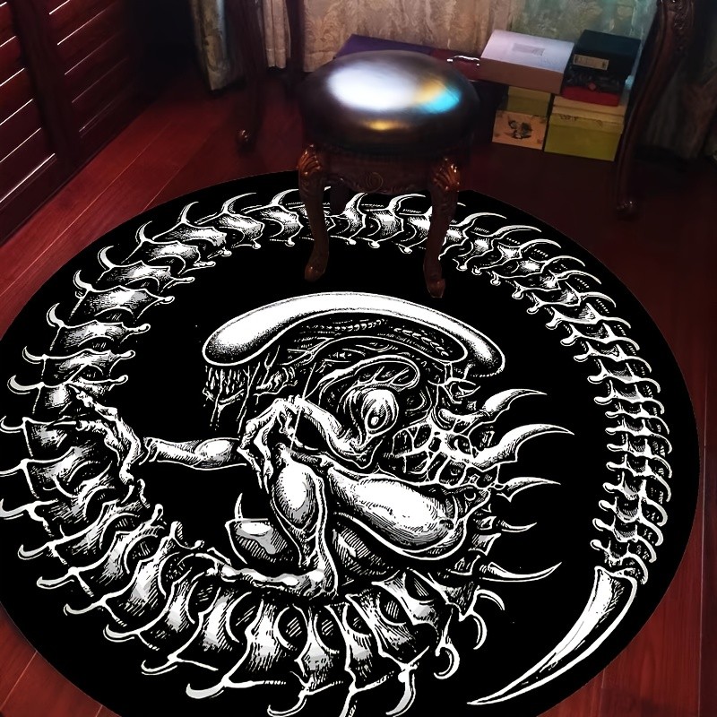Round Alien Xenomorph Rug Sci- - Home Decor Trend 2026 avaliação e preço