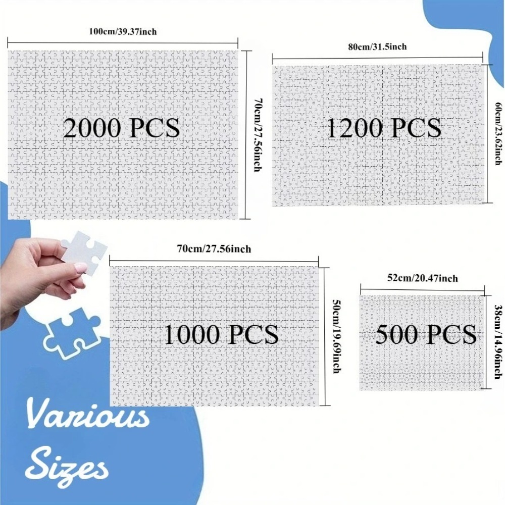 500/1000/1200/2000PCS Puzzles  - Home Decor Under 500 avaliação e preço