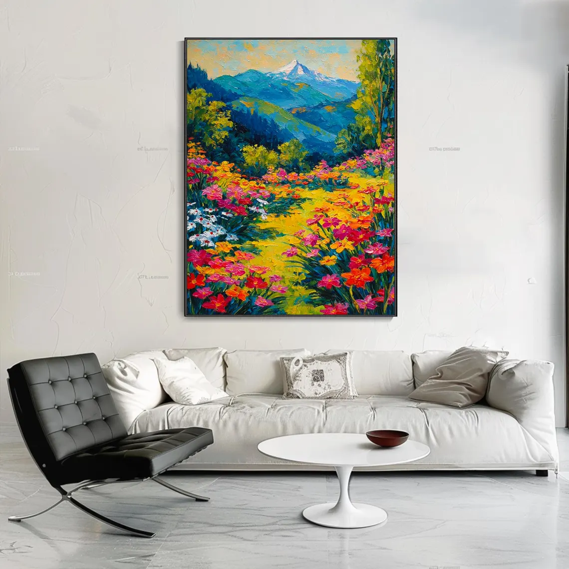 Abstract Colorful Floral Oil P - Abstract Oil Painting avaliação e preço