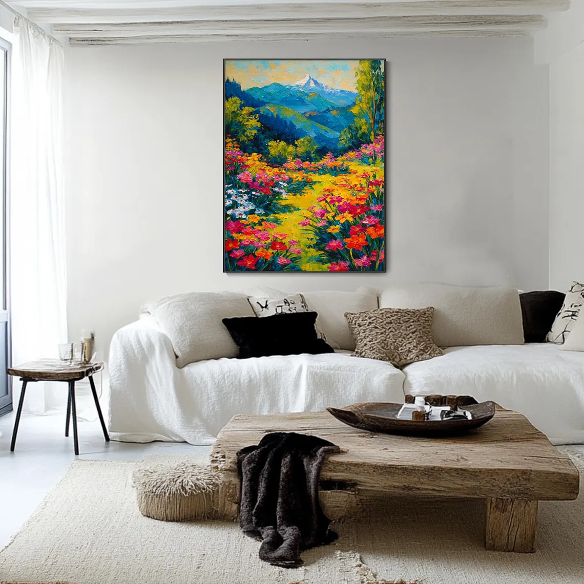Abstract Colorful Floral Oil P - Abstract Oil Painting avaliação e preço