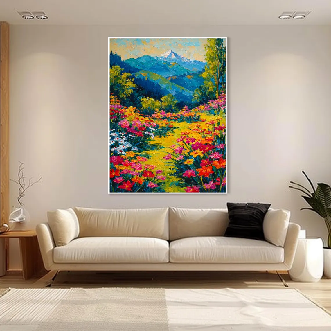 Abstract Colorful Floral Oil P - Abstract Oil Painting avaliação e preço