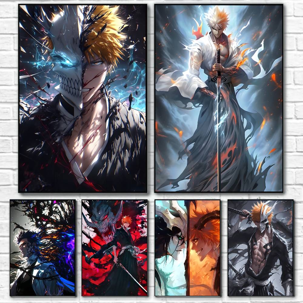 B-Bleach K-Kurosaki I-Ichigo A - Abstract Oil Painting avaliação e preço