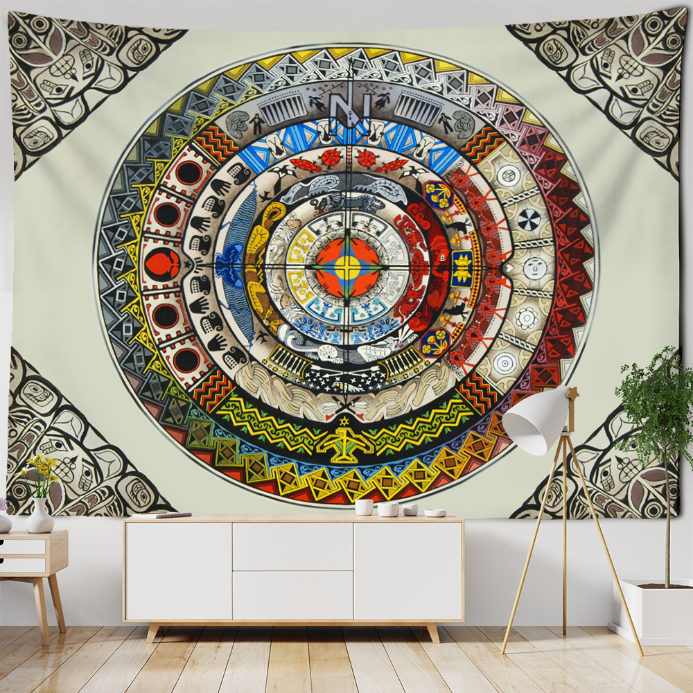 Mandala Tarot Tapestry Wall Ha - Home Decor Yoga avaliação e preço