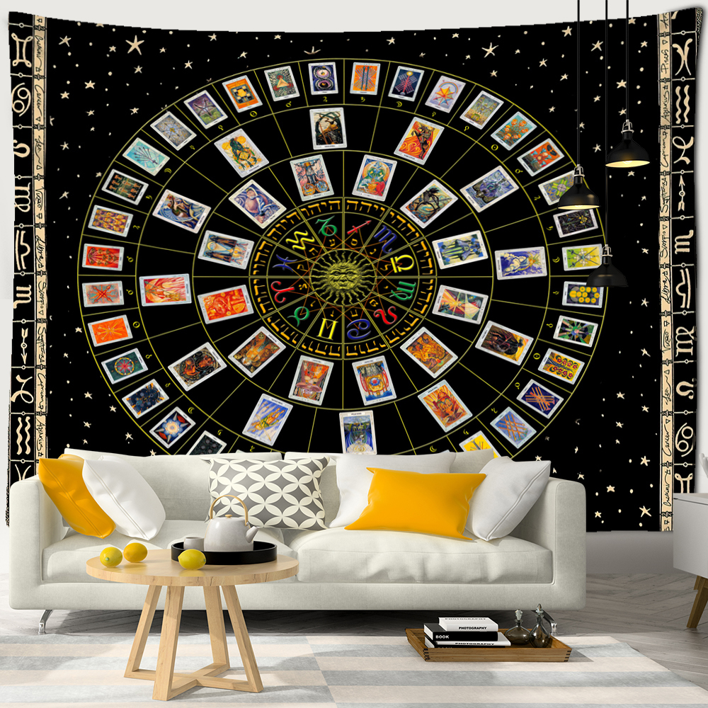Mandala Tarot Tapestry Wall Ha - Home Decor Yoga avaliação e preço