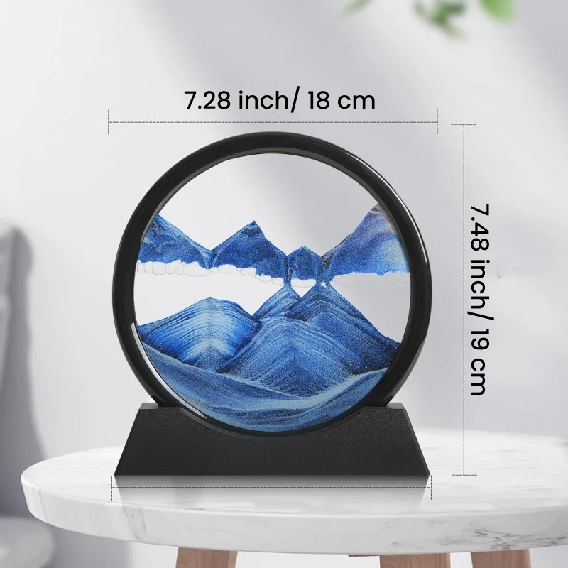 3D Hourglass Quicksand Moving  - Sand Art Picture avaliação e preço