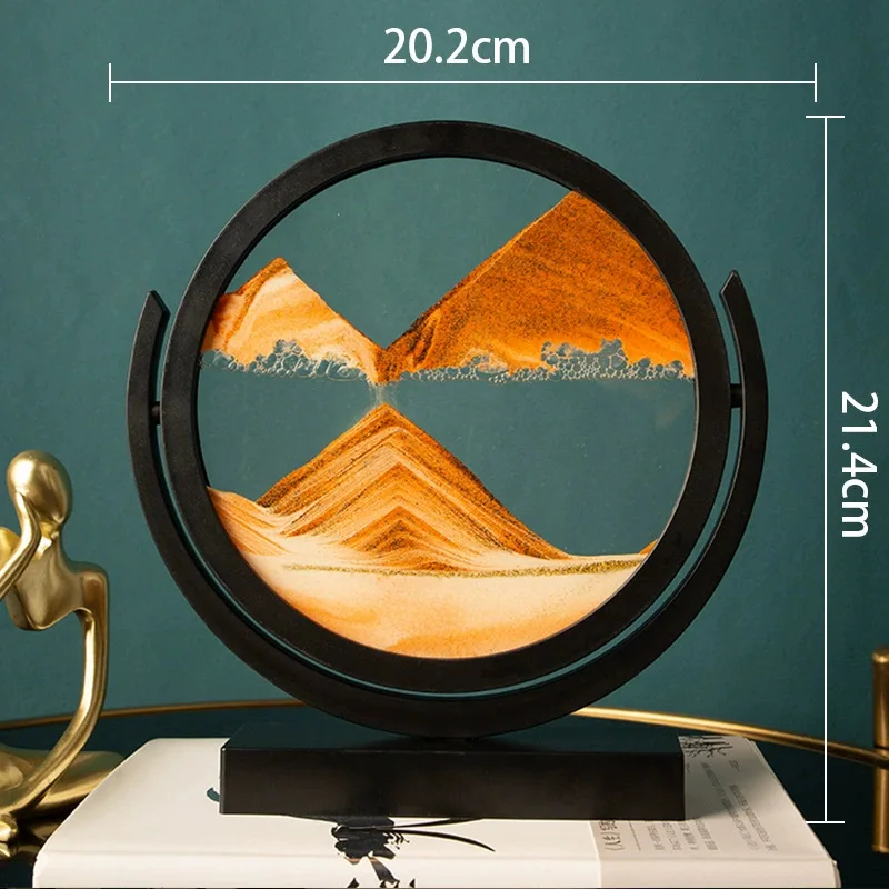 3D Hourglass Dynamic Glass Hou - Sand Art Picture avaliação e preço