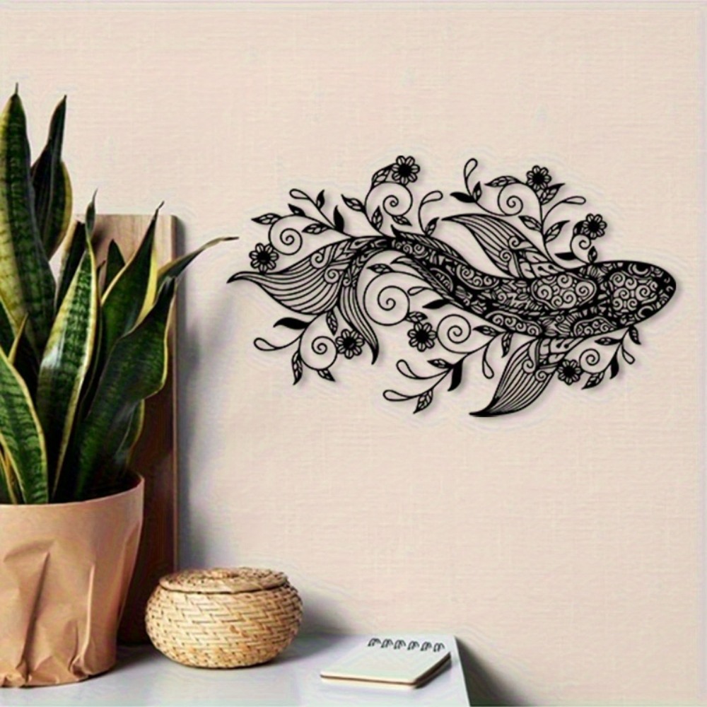 1pc Vintage Koi Fish Metal Wal - Home Decor Yoga avaliação e preço