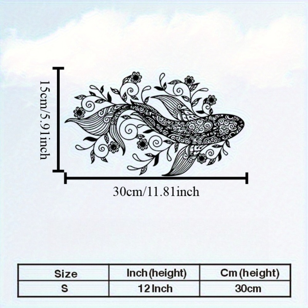 1pc Vintage Koi Fish Metal Wal - Home Decor Yoga avaliação e preço