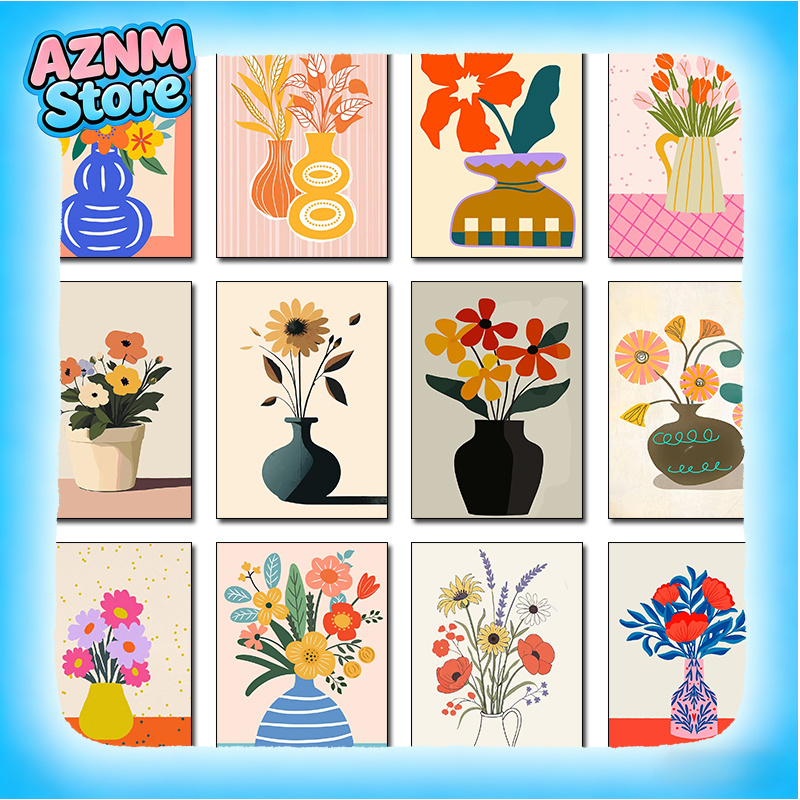 2026 Simple Vase Art Poster Ca - Home Decor Trend 2026 avaliação e preço