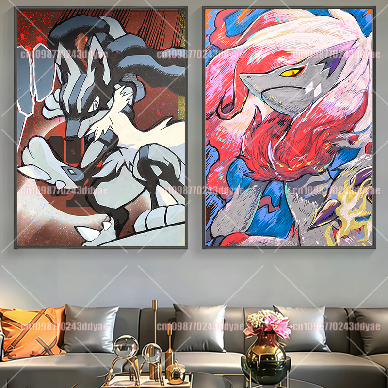 Pokémon Poster Canvas Print Tr - Home Decor Aesthetic avaliação e preço