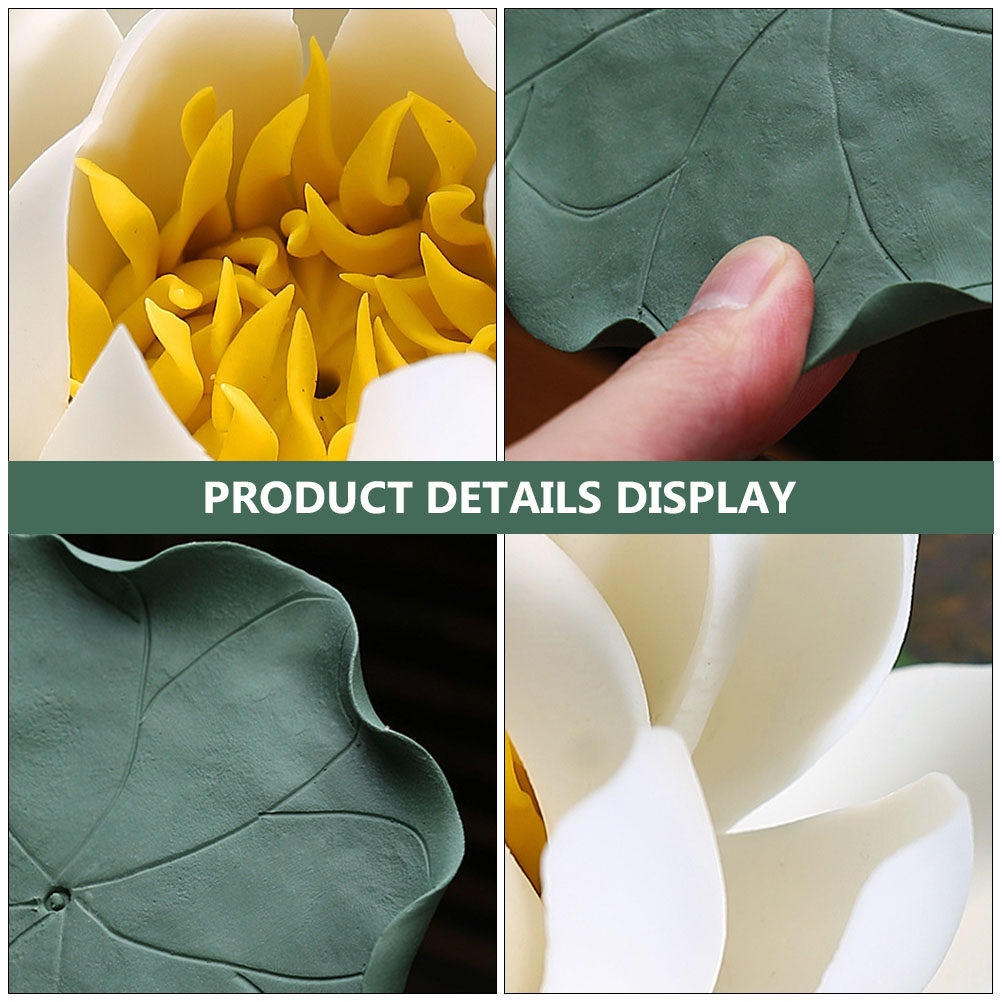 1Pcs Ceramic Lotus Incense Bur - Home Decor Yoga avaliação e preço