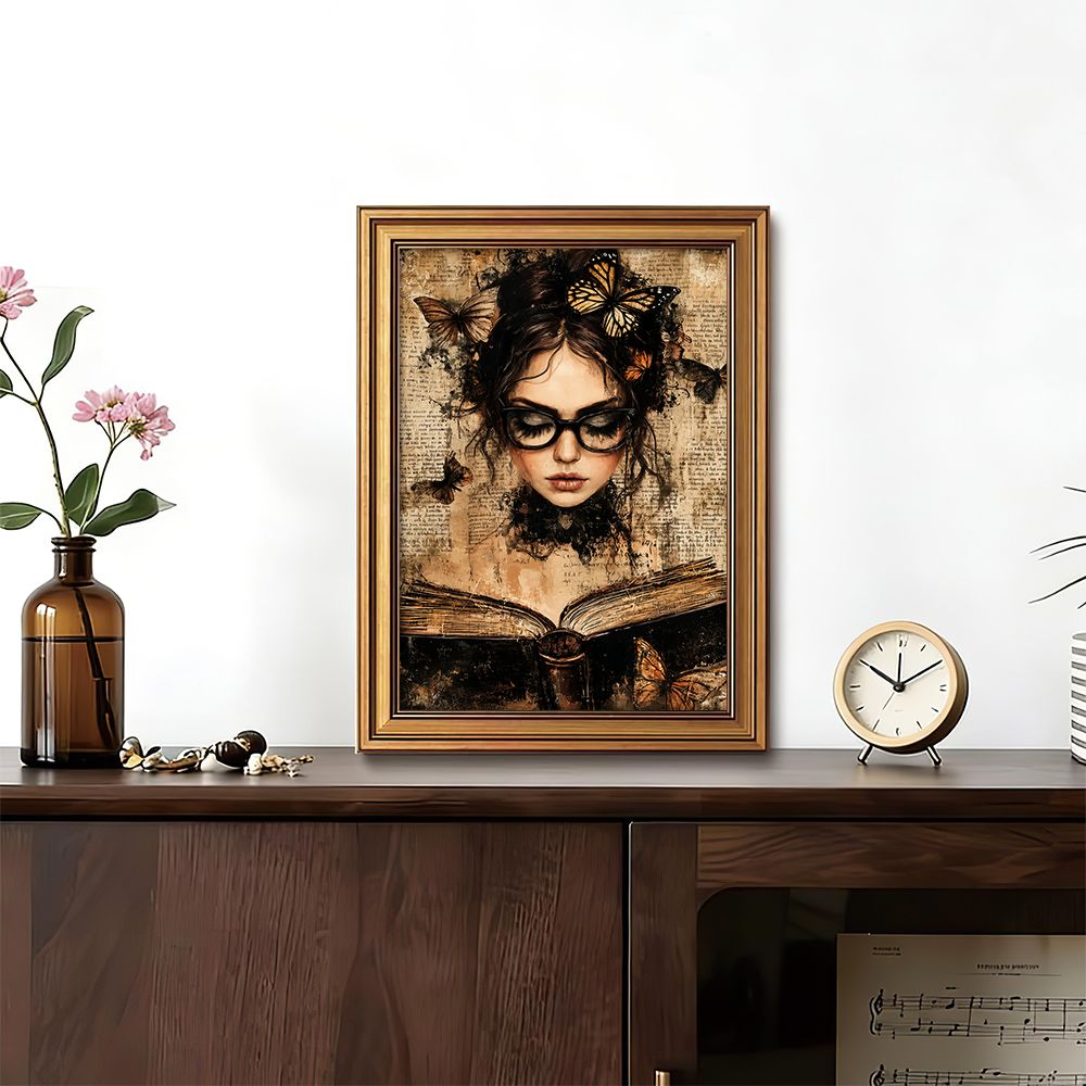 Dark Academia Retro Wall Decor - Abstract Oil Painting avaliação e preço