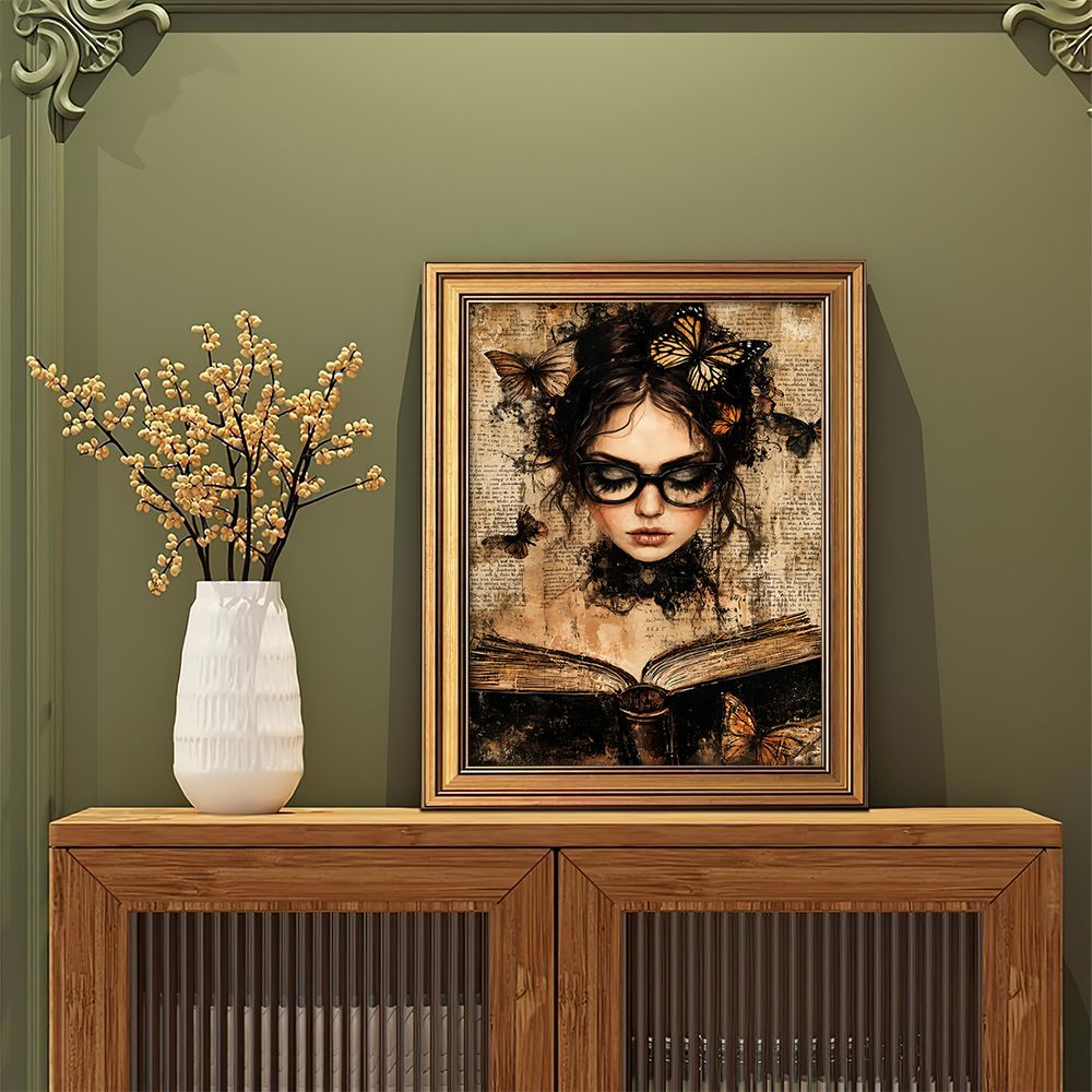 Dark Academia Retro Wall Decor - Abstract Oil Painting avaliação e preço