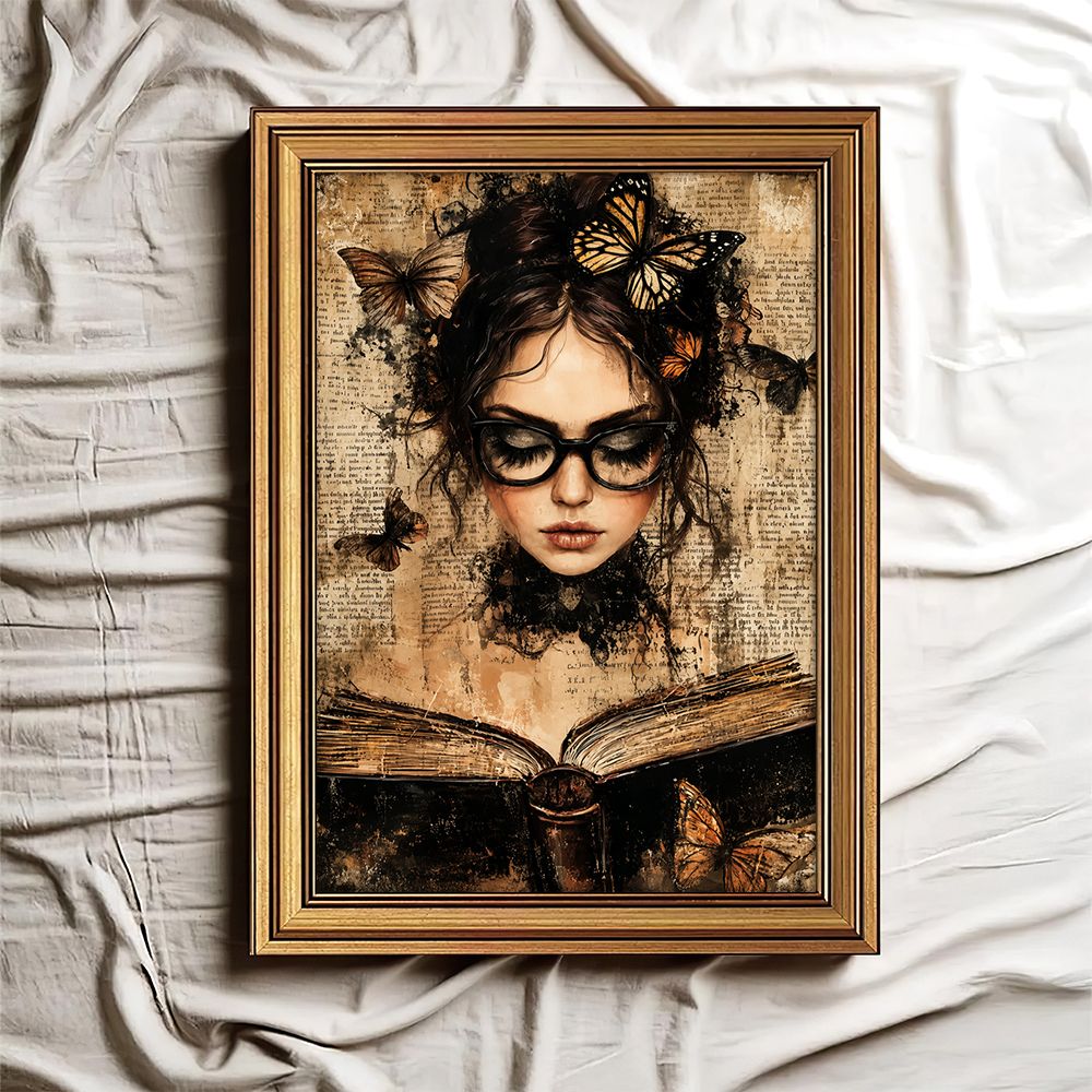 Dark Academia Retro Wall Decor - Abstract Oil Painting avaliação e preço