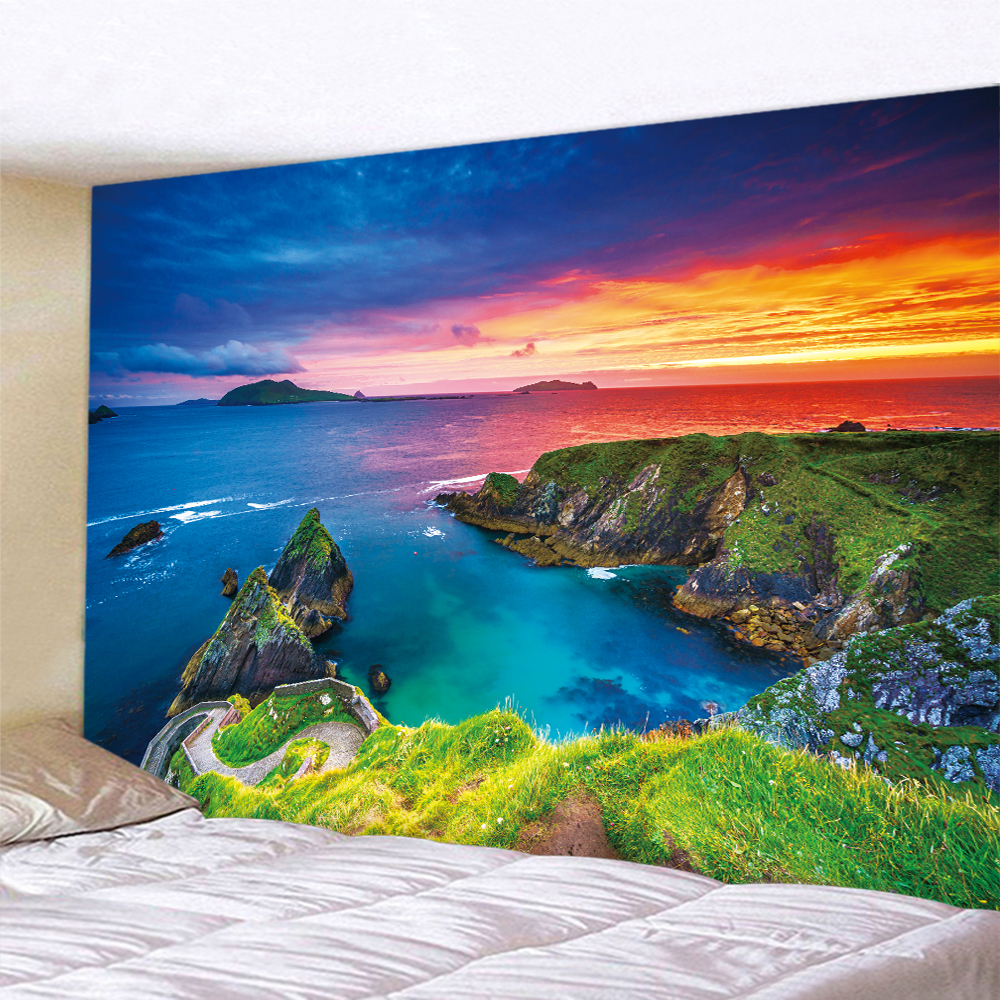Seaside Beach Sunset Psychedel - Home Decor Yoga avaliação e preço