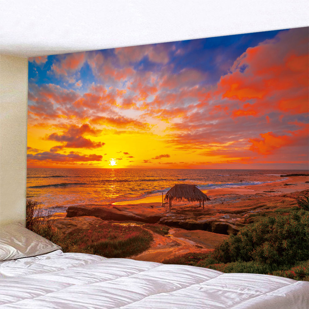 Seaside Beach Sunset Psychedel - Home Decor Yoga avaliação e preço