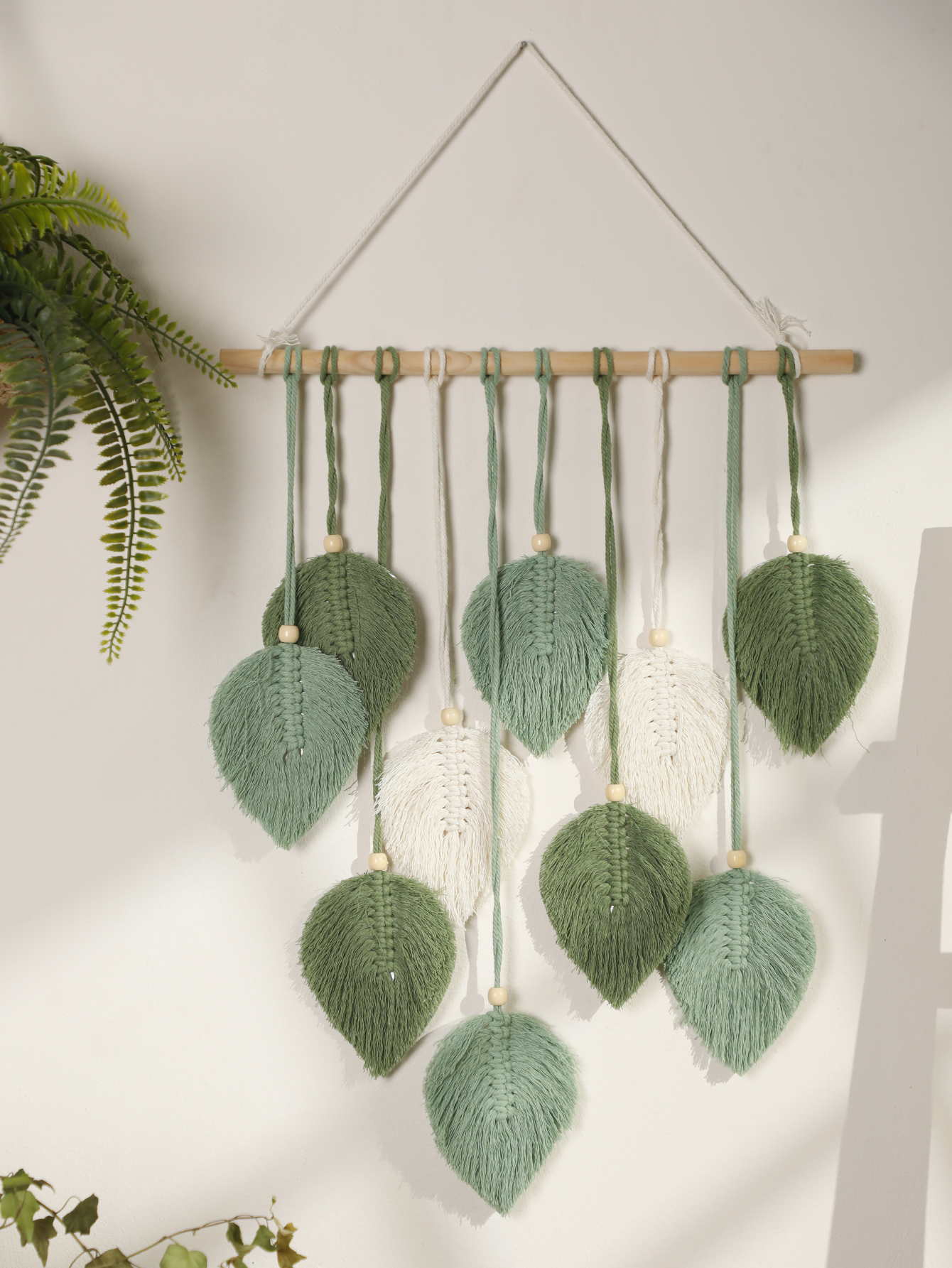 Leaf Macrame Tapestry Brown Gr - Home Decor Yoga avaliação e preço
