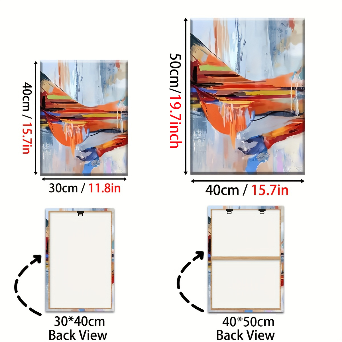 3PCS Modern Style Abstract Fas - Abstract Oil Painting avaliação e preço