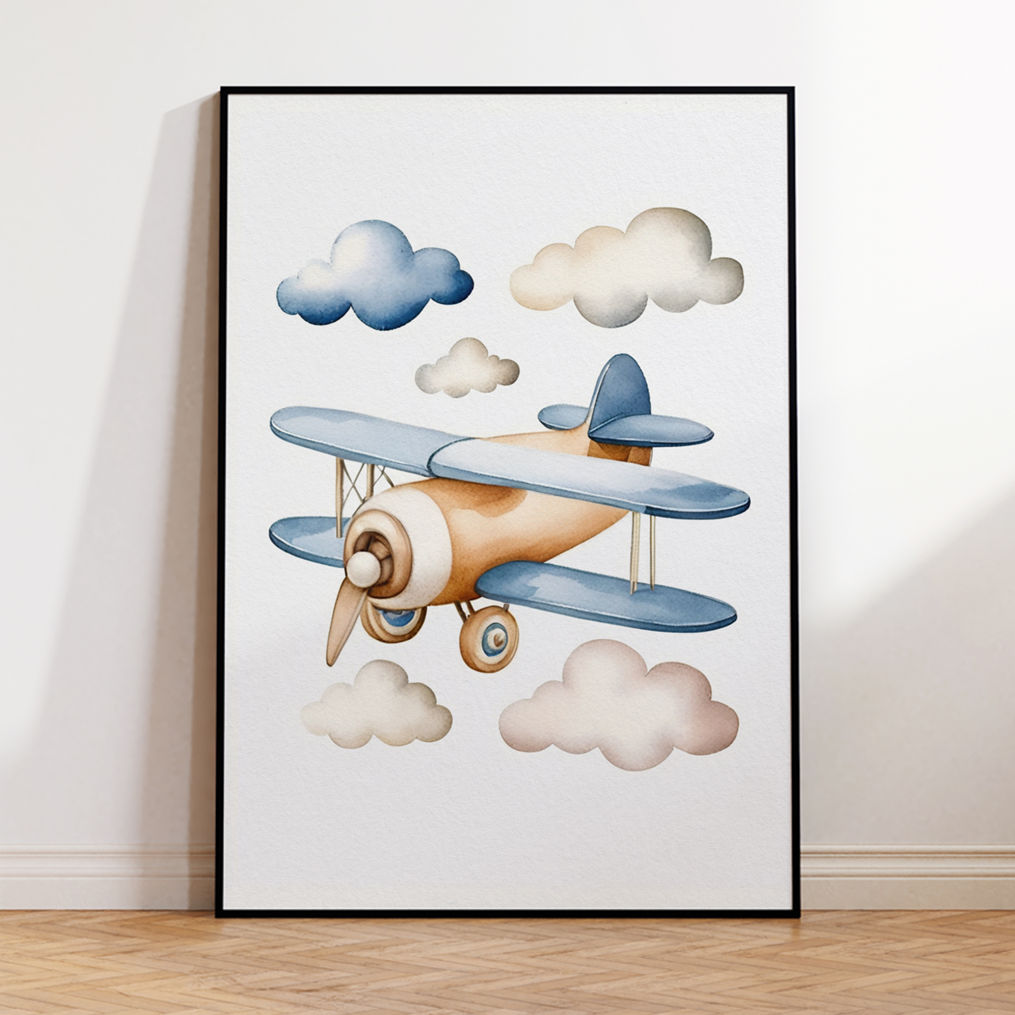Cartoon Children Airplane Heli - Home Decor Aesthetic avaliação e preço