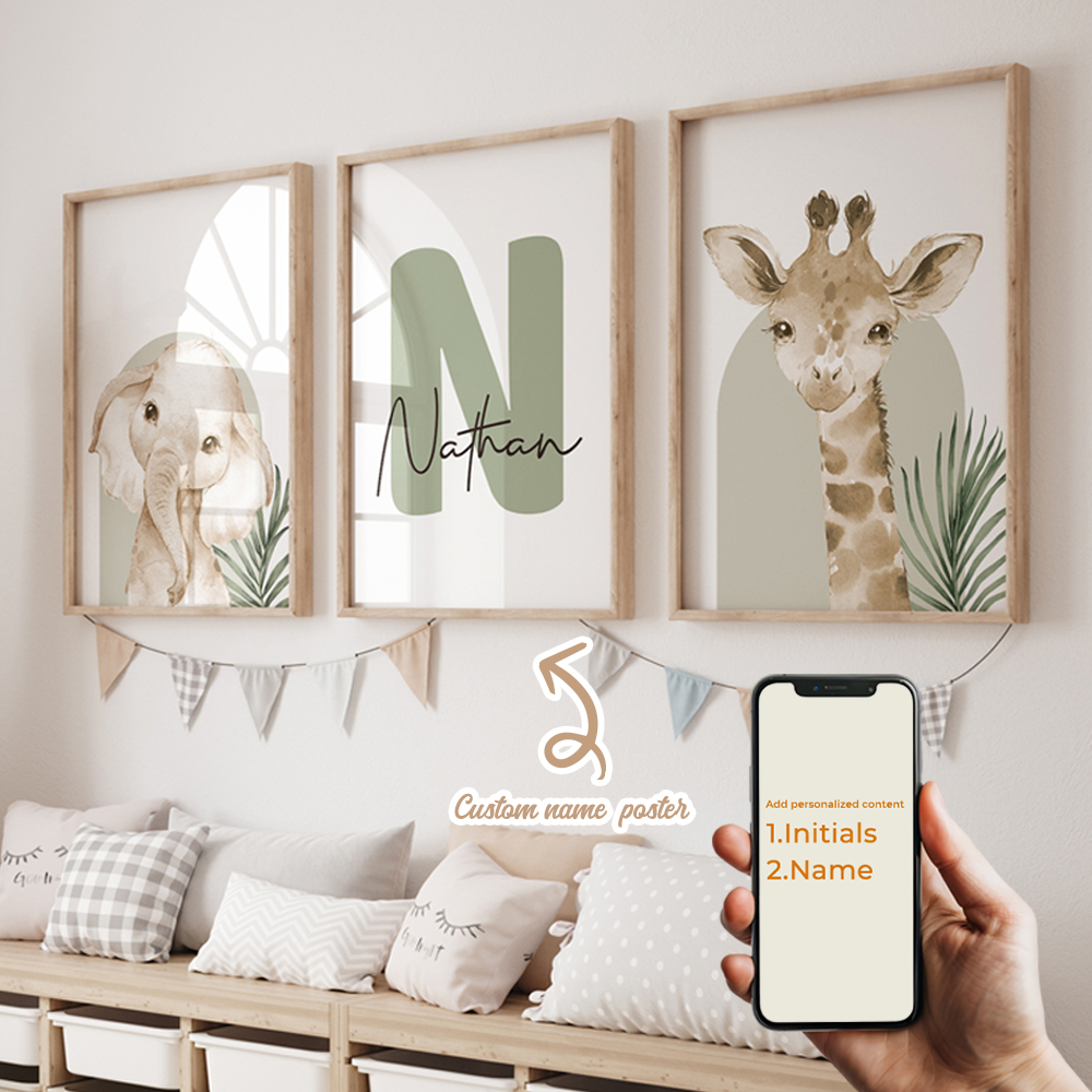 3pcs Personalized Custom Name  - Home Decor Aesthetic avaliação e preço