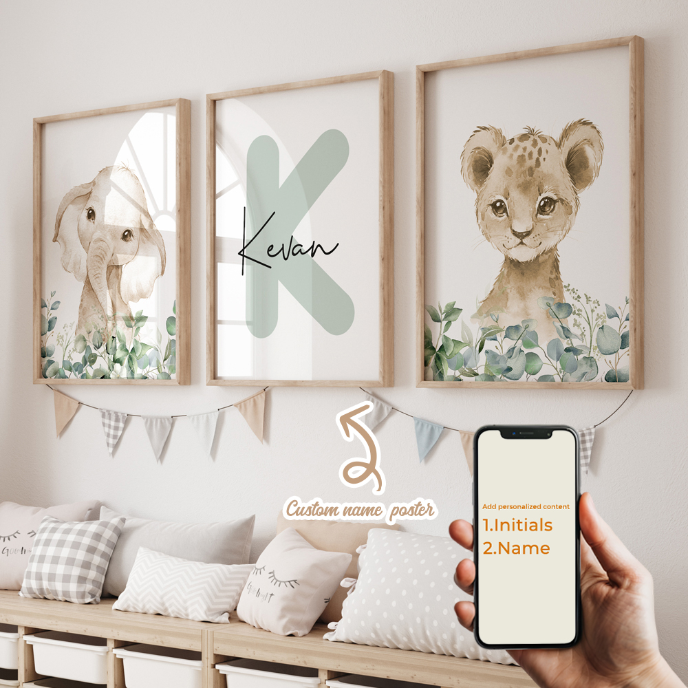 3pcs Personalized Custom Name  - Home Decor Aesthetic avaliação e preço