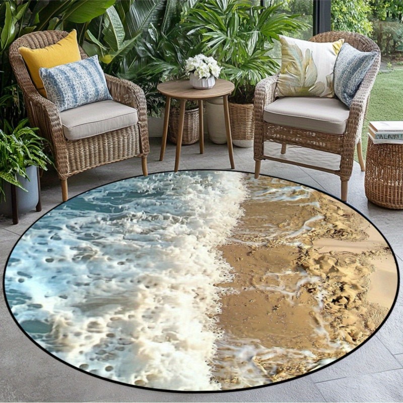 Round Piano Keyboard Rug Music - Home Decor Trend 2026 avaliação e preço