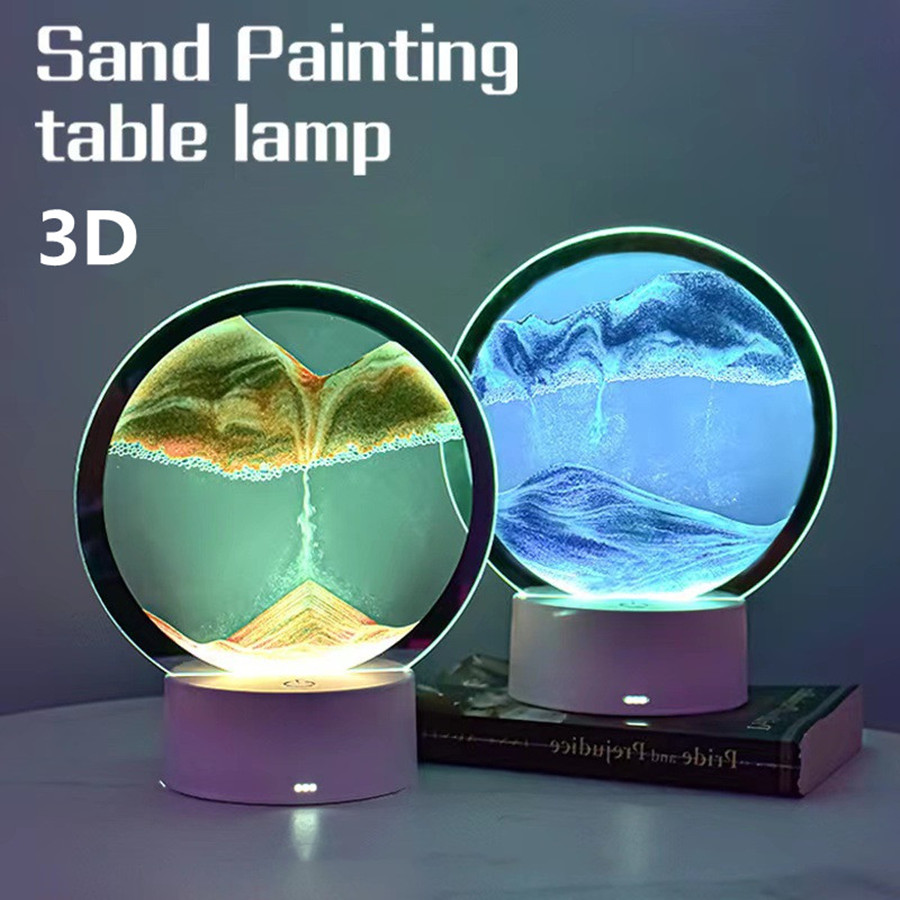 LED 16 Colors 3D Sandscape Lam - Sand Art Picture avaliação e preço