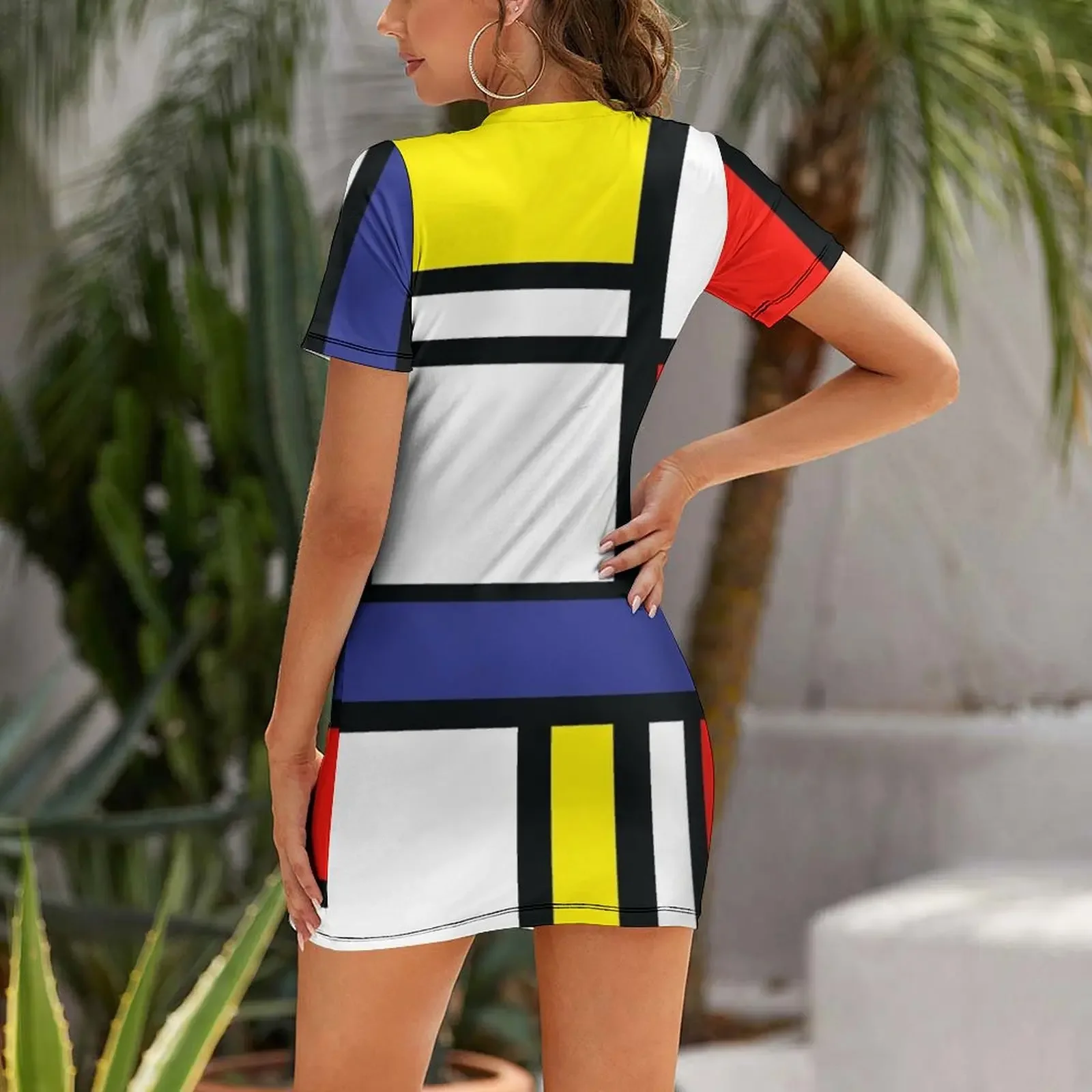 Mondrian Colors pattern art ts - Home Decor Trend 2026 avaliação e preço