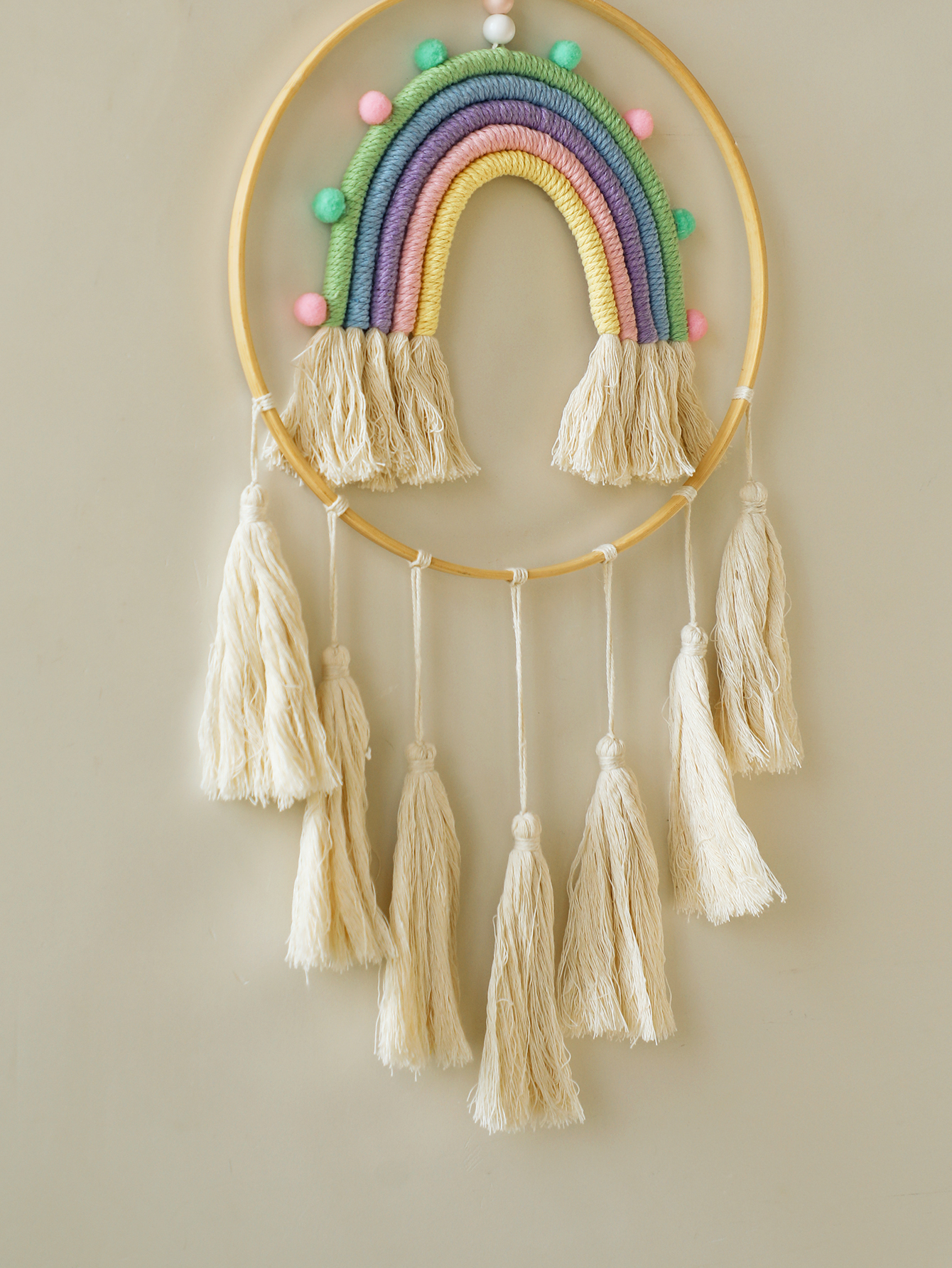 Macrame Tapestry Wall Hanging  - Home Decor Yoga avaliação e preço