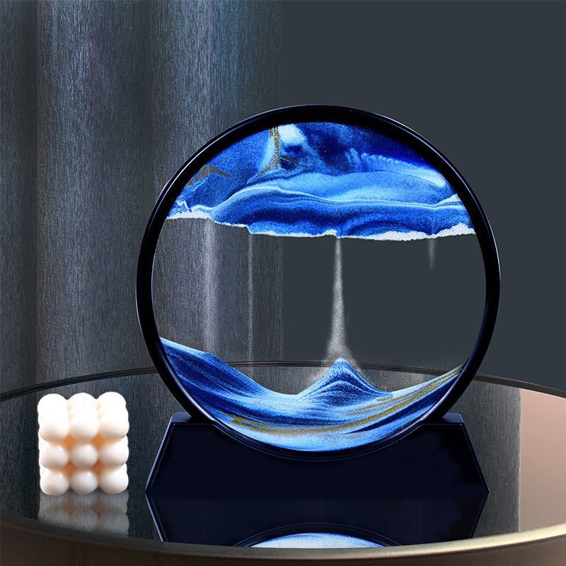 3D Hourglass Quicksand Moving  - Sand Art Picture avaliação e preço