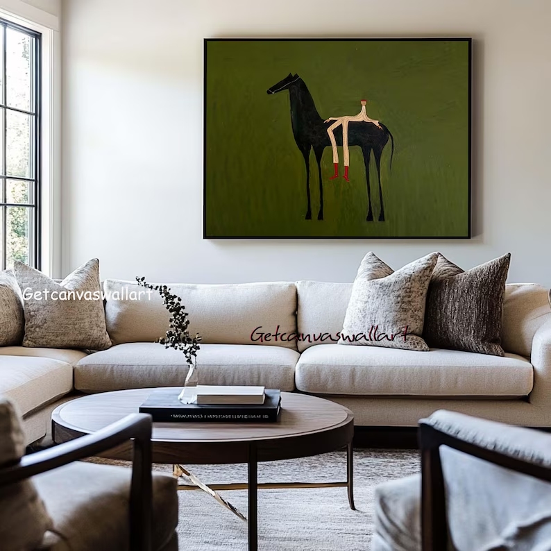 Modern Abstract Western Horse  - Home Decor Aesthetic avaliação e preço