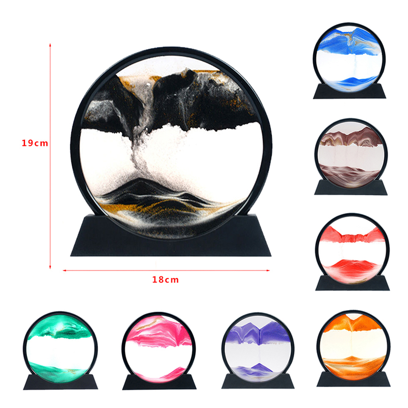 New！1Pcs 3D Hourglass Quicksan - Sand Art Picture avaliação e preço