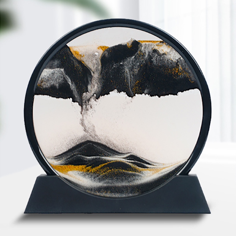 New！1Pcs 3D Hourglass Quicksan - Sand Art Picture avaliação e preço
