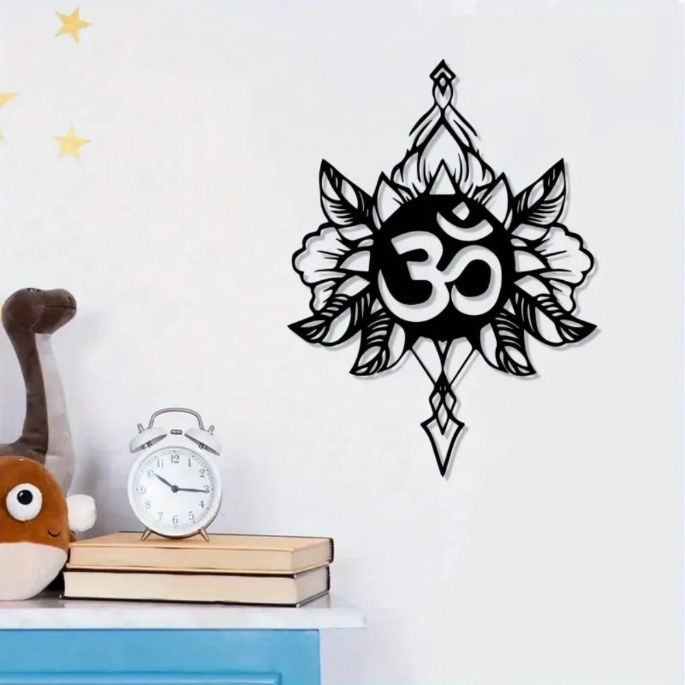 Om Lotus Metal Wall Art, Weath - Home Decor Yoga avaliação e preço