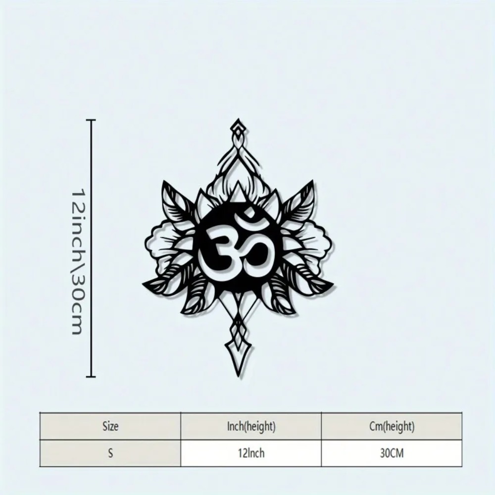 Om Lotus Metal Wall Art, Weath - Home Decor Yoga avaliação e preço