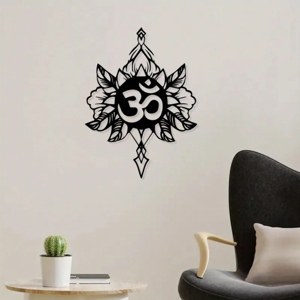 Om Lotus Metal Wall Art, Weath - Home Decor Yoga avaliação e preço